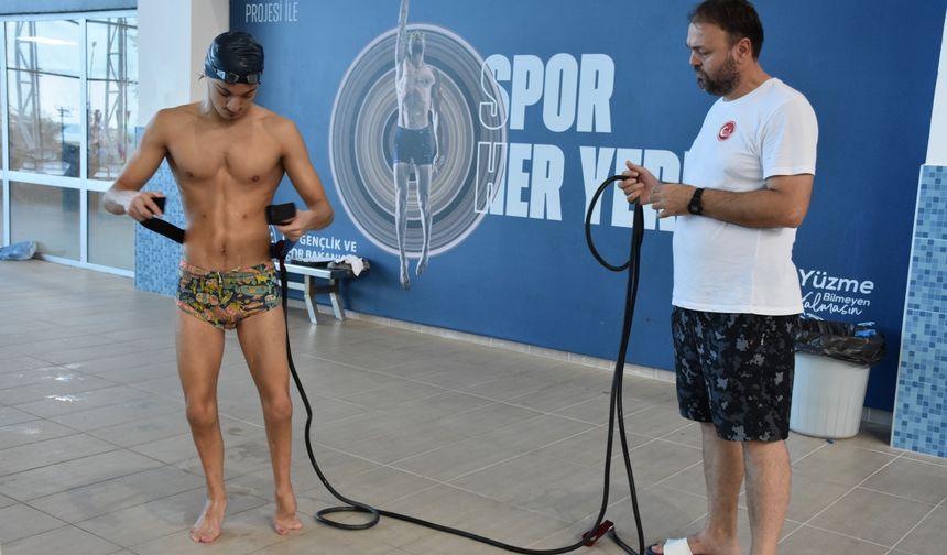 Milli para yüzücüler, Paris 2024 hazırlıklarını Trabzon'da sürdürüyor