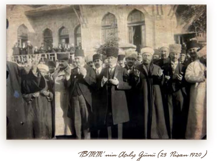 Düşman işgali altındaki Anadolu ve Rumeli topraklarında, Mustafa Kemal Paşa'nın önderliğinde Kurtuluş Savaşı'nı başlatacak ve Cumhuriyete giden yolda önemli adımlar atılmasını sağlayacak Türkiye Büyük Millet Meclisi (TBMM) 103 yıl önce 23 Nisan'da açıldı. TBMM’nin açılışı, kurtuluş mücadelesinin en önemli safhalarından birisi oldu.
Osmanlı İmparatorluğu'nun 1. Dünya Savaşı'ndan yenik çıkmasının ardından, Mondros Mütarekesi'ne rağmen ülkenin işgal edilmeye başlanması üzerine Mustafa Kemal Paşa, 19 Mayıs 1919'da Samsun'a çıktı.

Amasya Tamimi ile Erzurum ve Sivas kongrelerinde alınan kararlar, ''ulusun egemenliğini yine ulusun sağlayacağı''nı ortaya koydu.